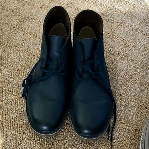 Clarks Desert Boots - Men Chukka - Navy Blue Leather- US12 Like New